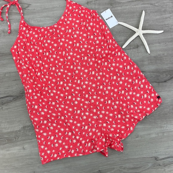 🔆HURLEY🔆 RLY NATURALS TIE STRAP ROMPER - Picture 7 of 14